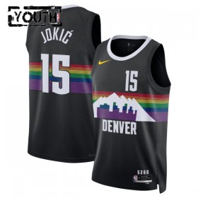 Dres Denver Nuggets Nikola Jokic Nike 2025-26 City Edition Crno Swingman - Dječji